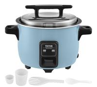 VEVOR Cuociriso Commerciale Elettrico a Vapore Capienza ca. 10L Antiaderente