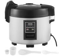 VEVOR Cuociriso 60 Tazze Pentola Antiaderente 13L 12H Mantieni Caldo Ristorante