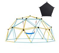VEVOR Cupola da Arrampicata Geometrica da Gioco 305 cm con Altalena Amaca