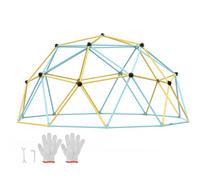 VEVOR Cupola da Arrampicata Geometrica per Bambini da 3 a 10 Anni, 305 cm, Supporta 340 kg, con Maniglia da Arrampicata, Montaggio Facile, Parco Giochi da Esterno Giardino, Cortile