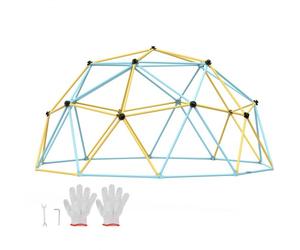VEVOR Cupola da Arrampicata Geometrica per Bambini da 3 a 10 Anni, Arrampicatoio a Cupola 366 cm, Supporta 340 kg, con Maniglia da Arrampicata, Parco Giochi all'Aperto, Cortile, Giardino
