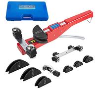 VEVOR Curvatubi, 7 matrici 1/4-7/8 di pollice 6-22 mm set di curvatubi a cricchetto, curvatubi manuale a 90° con attacco per la curvatura inversa, curvatubi manuale con forza di curvatura 10 KN