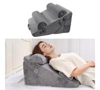 VEVOR Cuscino a Cuneo per Dormire, Set 4, Cuscini Ortopedici Regolabili per Letto, Supporto per Braccio, Gamba, Collo e Spalla, per Mal di Schiena, Reflusso Acido, Sollievo dal Russare, Grigio Scuro