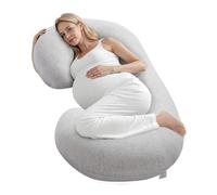 VEVOR Cuscino Supporto per Gravidanza Maternità a Forma di C Fodera Rimovibile