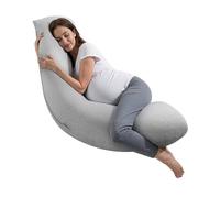 VEVOR Cuscino Supporto per Gravidanza Maternità a Forma di L Fodera Rimovibile