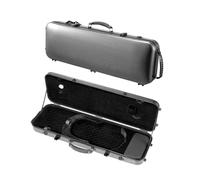 VEVOR Custodia per Violino 4/4 Dimensione Completa, Igrometro Incorporato, Borsa Portatile Leggera, con Fodera in Peluche, Tracolle, Antigraffio, Forma Oblunga Professionale, Nero