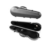 VEVOR Custodia per Violino, Dimensione Completa 4/4, Custodia da Viaggio per Violino 4/4, Igrometro Incorporato, con Fodera in Peluche, Doppie Tracolle, Antigraffio, Forma Triangolare, Nero