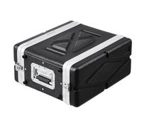 VEVOR Custodia Rack 4U Profondità 361,95 mm Custodia Trasporto Scocca in ABS con Maniglia, Chiusure a Farfalla per Impieghi Pesanti, Pannelli Frontali e Posteriori Rimovibili, per Amplificatori Mixer