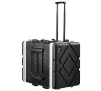 VEVOR Custodia Rack 8U, Profondità 488,95 mm, Custodia da Trasporto in ABS con Maniglia, Chiusure a Farfalla per Impieghi Pesanti, Pannelli Anteriori e Posteriori Rimovibili, per Mixer Amplificatori