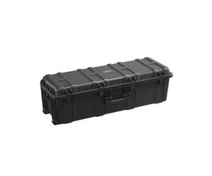 VEVOR Custodia Rigida Impermeabile 155,7 L, Custodia Protettiva Resistente alle Intemperie IP67 con 6 Clip, 6 Fori e 3 Maniglia per Lucchetto e Schiuma Inserita per Apparecchiature Grande, Nero