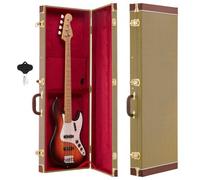 VEVOR Custodia Rigida per Chitarra Elettrica Rettangolare 991 mm in Legno, Custodia Chitarra per Tele/ST per Trasporto Conservazione in Legno con Imbottitura Chiudibile a Chiave Scomparto Accessori