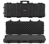 VEVOR Custodia Rigida per Fucile Dimensioni Esterni 1089x392x155 mm, Custodia per Fucile Lungo con Ruote per Trasporto, Scatola per Armi Pistole IP67 Impermeabile Antipolvere, Nero