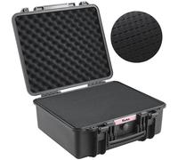 VEVOR Custodia Rigida per Pistola con Schiuma PU Pretagliata, Custodia Rigida Impermeabile Antipolvere Capienza 6 Pistole, Custodia per Armi da Fuoco da Caccia con Serratura 491 x 434 x 211 mm