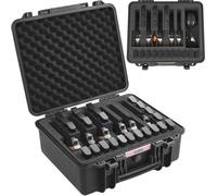 VEVOR Custodia Rigida per Pistole con Rivestimento Pretagliato, Custodia Rigida Impermeabile Antipolvere Capienza 6 Pistole con Serratura, Custodia 491 x 434 x 211 mm per Armi da Fuoco da Caccia