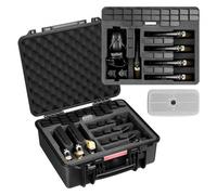 VEVOR Custodia Rigida Protettiva per Armi Pistola Capienza 7 pezzi 39 Caricatori Custodia per Pistola in Schiuma XPE 491x434x211 mm Impermeabile IP67 con Maniglia per Trasporto, Valigia Rigida