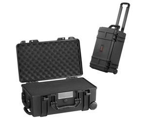 VEVOR Custodia Rigida Resistente alle Intemperie, Custodia Protettiva con Schiuma Pretagliata, Ruote Maniglie Retrattili per Viaggi, Caccia, Custodia Impermeabile IP67 550 x 340 x 240 mm