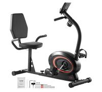 VEVOR Cyclette Reclinata Cyclette Stazionaria con Resistenza Magnetica Adulti