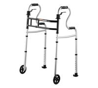 VEVOR Deambulatore Pieghevole su Ruote 3 in 1 con Altezza Larghezza Regolabili