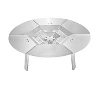 VEVOR Deflettore di Calore per Braciere in Acciaio Inox 635 mm Stufa Solo Yukon