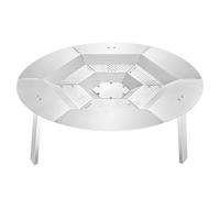 VEVOR Deflettore di Calore per Braciere per Solo Stove Yukon, 685,8 mm, Rotondo, per Braciere a Legna, Diffusore di Calore in Acciaio Inox 304, con 3 Gambe Staccabile, Accessori da Campeggio