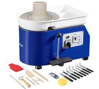 VEVOR Disco per ceramica da 350 W, macchina per argilla da 280 mm, regolazione della velocità 60-300 giri/min, controllo manuale e piede, bacino rimovibile in ABS, macchina per argilla in ceramica per