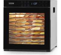 VEVOR Essiccatore per Alimenti 10 Vassoi Macchina Essiccatrice per Alimenti 25L