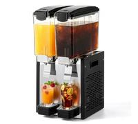 VEVOR Dispenser Bevande Fredde Commerciale 3 Serbatoi 3x12 L Acciaio Inox Distributore da Banco, Temperatura di Raffreddamento da 7℃ a 12℃, Succhi di Frutta, Tè Freddo, Ristorante, Hotel, Catering