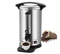 VEVOR Dispenser per Caffè Bevande Calde in Acciaio Inossidabile 304 1500W per Hotel Bar Buffet Cavo Staccabile, Bollitore Distributore per Caffè Tè Bevande Calde Elettrico Commerciale Diametro 22cm
