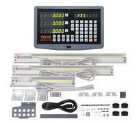 VEVOR Display digitale, 250, 500, 600 mm, scala lineare a 3 assi DRO asta di supporto portacoltelli piastra cavo di alimentazione supporto dell'orologio pezzo a farfalla vite coperchio righello