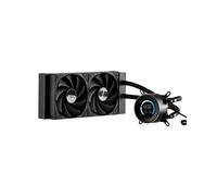 VEVOR Dissipatore di Calore a Liquido per AIO CPU, 2 Ventole PWN Raffreddamento da 120 mm e Pompa, con Display LCD da 283 x 120 x 56 mm, per Intel 115X/1366/2011/1700/1200, AMD AM4/AM5