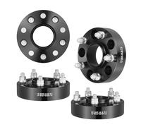 VEVOR Distanziali per Ruote, Adattatori per Ruote 38,1 mm 5 x 139,7 mm Distanziatore Forgiato 5 Alette, Distanziali Mozzi Auto M1/2-20 con Alesaggio da 71,5 mm Adatti per Jeep Journey, 4 Pezzi Neri