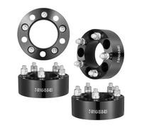 VEVOR Distanziali per Ruote, Adattatori Ruota da 50,8 mm 5 x114,3 mm Distanziale Forgiato a 5 Alette, Distanziali Mozzi Auto con Foro da 82,5 mm 12,7 mm-20 Perni, per Jeep e Ford 1984-2018, 4 PZ Nero