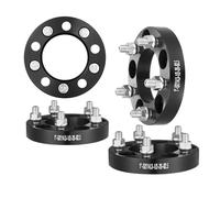 VEVOR Distanziali Ruota, Adattatori Ruota 25,4 mm 5 x 114,3 mm Distanziale Forgiato a 5 Alette, Alesaggio 82,5 mm Distanziali Mozzi Auto 12,7 mm-20 Distanziali Perni, per Jeep e Ford 1984-2013, Nero