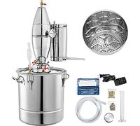 VEVOR Distillatore Caldaia per Acqua Distillata da 50L, Caldaia per Acqua Alcol Grappa Liquore da Distillazione, Serbatoio da Fermentazione per Fermentare Bevande Acqua Vino Liquore in Acciaio Inox