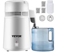 VEVOR Distillatore d'acqua, Distillatore d'acqua Pura, Distillatore d'acqua Pura in Acciaio Inox, 4L 750W Filtro Medico Purificatore