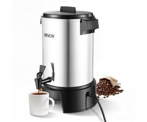 VEVOR Distributore Bevande Calde Caffè Elettrico 250x270x370 mm Capacità 4,5 L, Caffettiera con Rubinetto Antigoccia 1190 W, Controllo Automatico di Temperatura, Erogatore Caffè Tè Vin Brulè, Hotel