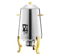 VEVOR Distributore di Bevande, 13 L per Feste, Contenitore di Succhi in Acciaio Inox con Bruciatore ad Alcol, Bevande Calde e Fredde con Rubinetto per Caffè, Tè, Acqua Calda, per Ristoranti Hotel