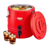 VEVOR Distributore di Bevande Isolato da 11,4 L Distributore di Bevande Calde e Fredde Termiche con Rubinetto, Interno in Acciaio Inossidabile 304, per Tè, Caffè, Ristoranti, Esterni, Uso Versatile