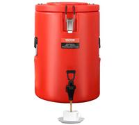 VEVOR Distributore per Bevande Isotermico con Rubinetto di Erogazione Capienza ca. 17,2 L Materiale Alimentare per Buffet Festa Evento, Contenitore Isotermico per Distribuzione Bevande Calde / Fredde