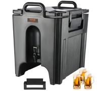 VEVOR Distributore per Bevande Isotermico con Rubinetto di Erogazione Capienza ca. 37,6 L Materiale Alimentare per Buffet Festa Evento, Contenitore Isotermico per Distribuzione Bevande Calde / Fredde