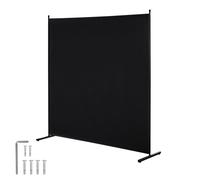 VEVOR Divisorio per Stanze, Divisorio per Stanze a Pannello Singolo, Schermo per la Privacy 1810 x 1815 x 500 mm, Schermo Separatore di Stanze, Pannello Divisorio per Ufficio, Camera da Letto, Nero