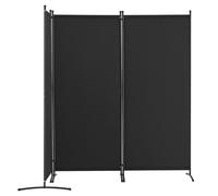 VEVOR Paravento Ambienti in 3 Pezzi Paravento Privacy Pieghevole Divisorio in Tessuto per Ufficio Camera da Letto Sala da Pranzo Studio Balcone Paravento Autoportante Nero da 228 x 52 x 184 cm