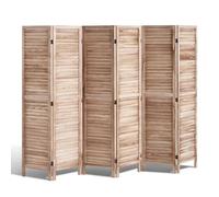 VEVOR Divisorio in Legno per Ambienti, Divisorio per Privacy Pieghevole in Legno a 6 Pannelli, Divisorio per Persiane per Interni Alto 1700 mm, Divisorio Decorativo Portatile, per Separazione Spazio