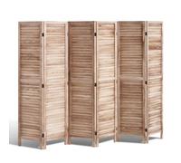 VEVOR Divisorio in Legno per Ambienti, Divisorio per Privacy Pieghevole in Legno a 6 Pannelli, Divisorio per Persiane per Interni Alto 1700 mm, Divisorio Decorativo Portatile, per Separazione Spazio