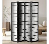 VEVOR Divisorio per Ambienti a 4 Pannelli, Schermo Pieghevole in Legno per Interni, Divisori Giapponesi, Schermi Decorativi Portatili, per Separazione di Ambienti, Casa, Ristorante e Camera da Letto