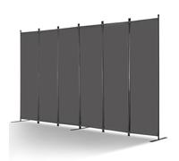 VEVOR Divisorio per ambienti a 6 pannelli – Schermo privacy pieghevole, portatile, grigio