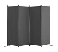 VEVOR Divisorio per Ambienti, Divisori per Ambienti a 4 Pannelli e Schermi Pieghevoli per Privacy, Divisori Ambienti Tessuto per Ufficio, Camera da Letto, Sala da Pranzo, Indipendenti, Grigio Chiaro