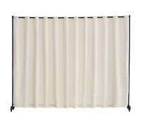VEVOR Divisorio per Ambienti, Pannello Divisorio Portatile con Ruote, Supporto Divisorio per Tende, Divisorio Indipendente, Schermo per Privacy per Ufficio, Camera da Letto, Sala da Pranzo, Beige