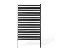 VEVOR Divisorio per Privacy in Metallo 96,5 x 152,4 cm Altezza Regolabile per Privacy Autoportante, Pannello Divisorio Schermo per Privacy in Acciaio Zincato Esterno per Giardino Cortile Piscina, Nero