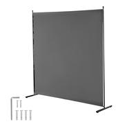 VEVOR Divisorio per Stanze, Divisorio per Stanze a Pannello Singolo, Schermo per la Privacy 1810 x 1815 x 500 mm, Schermo Separatore di Stanze, Pannello Divisorio per Ufficio, Camera da Letto, Grigio